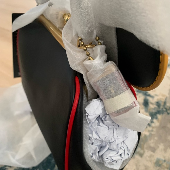 NWT COACH Disney Mickey Mouse X Keith Haring Kisslock Leather Bag Crossbody - Picture 5 of 12